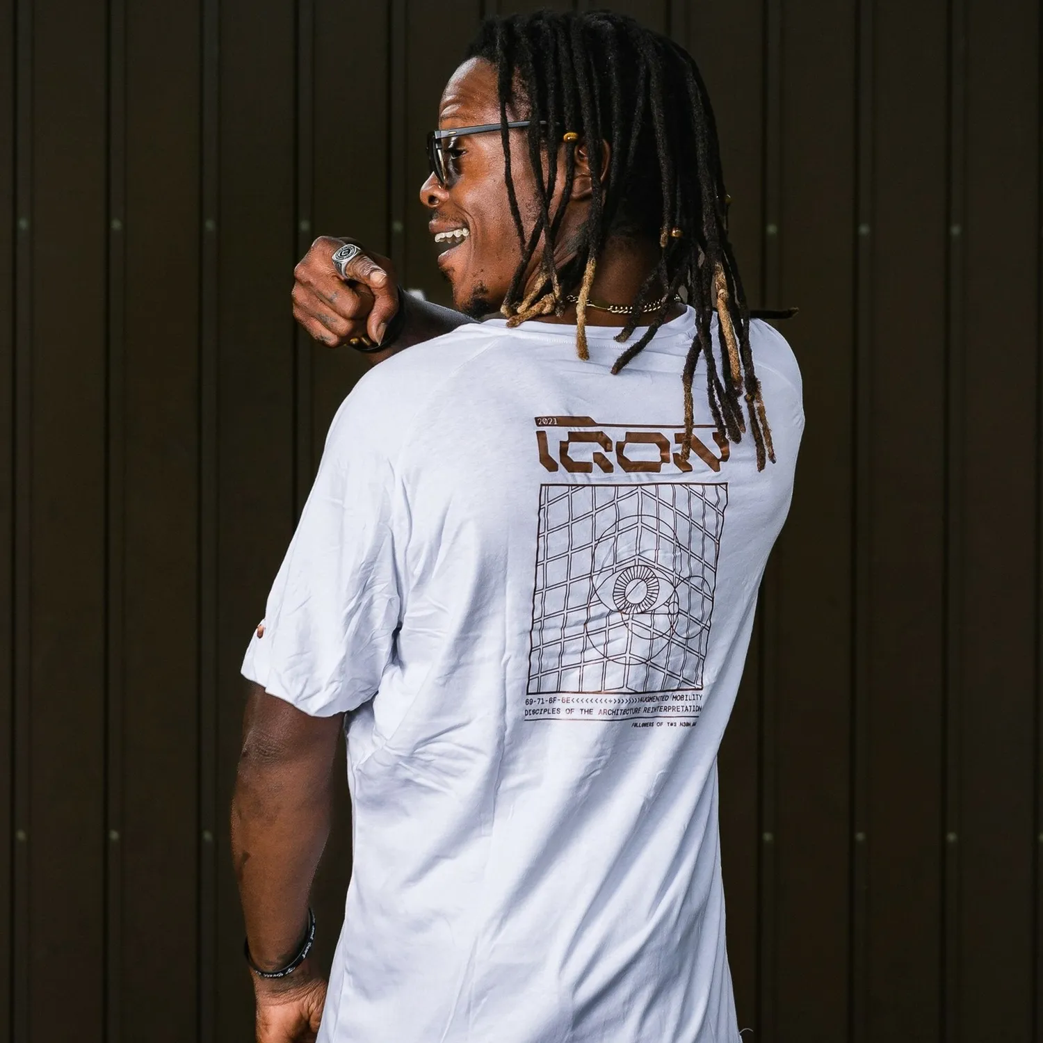 IQON Explore Viewfinder T-shirt løs bomuld