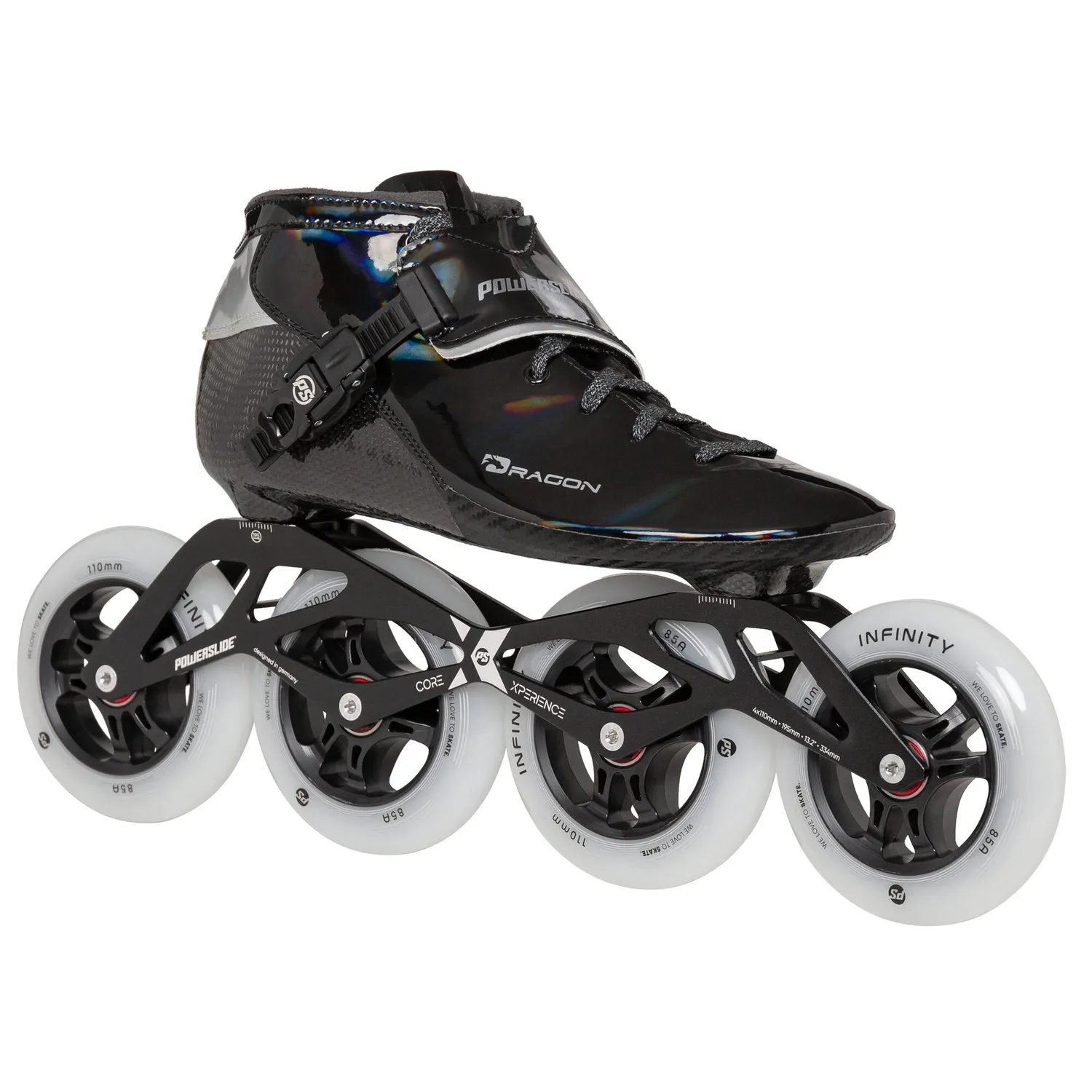 Powerslide Dragon Black 110 speedskøjter 4x110