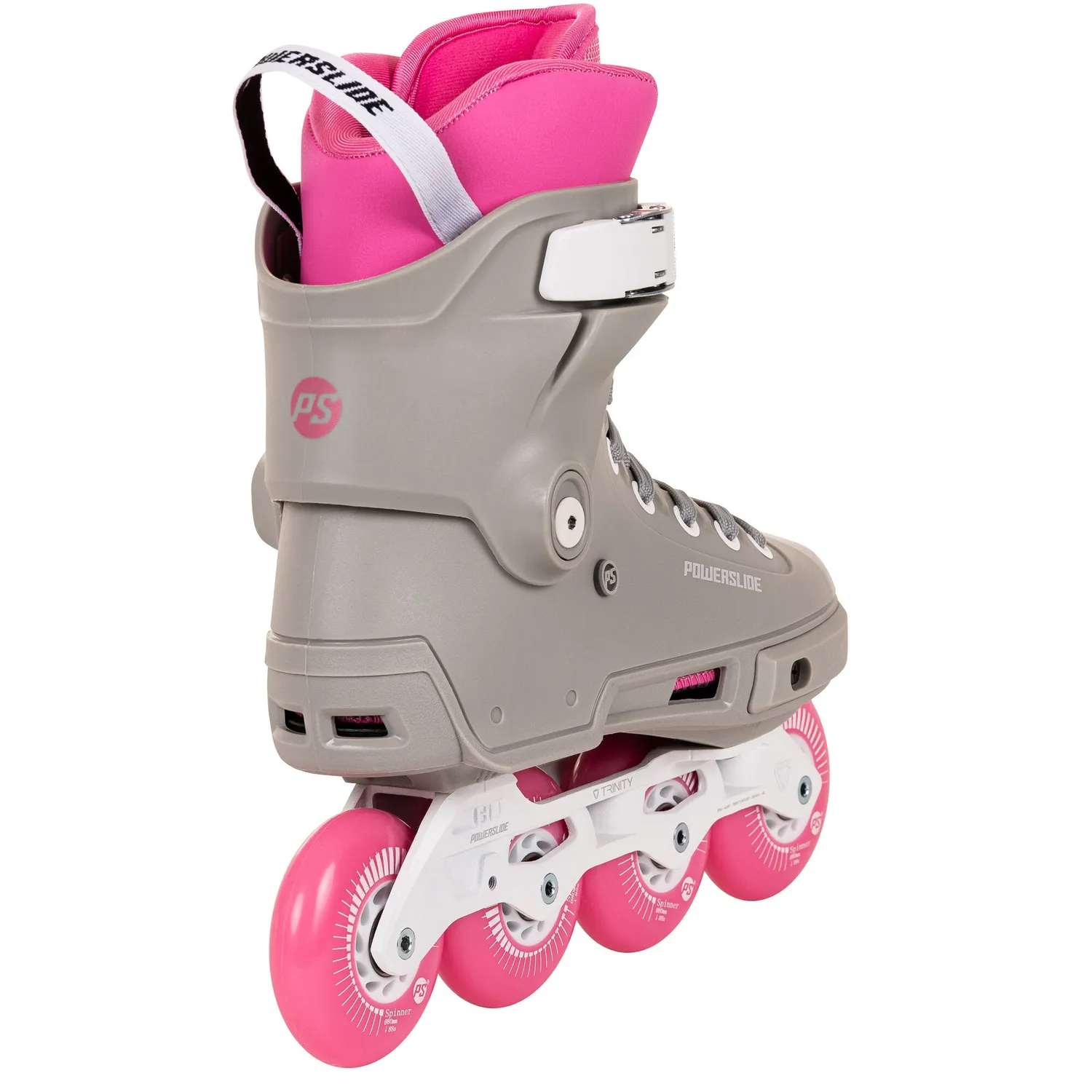 Powerslide Next SL Pink 80 rulleskøjter 36-37 grå