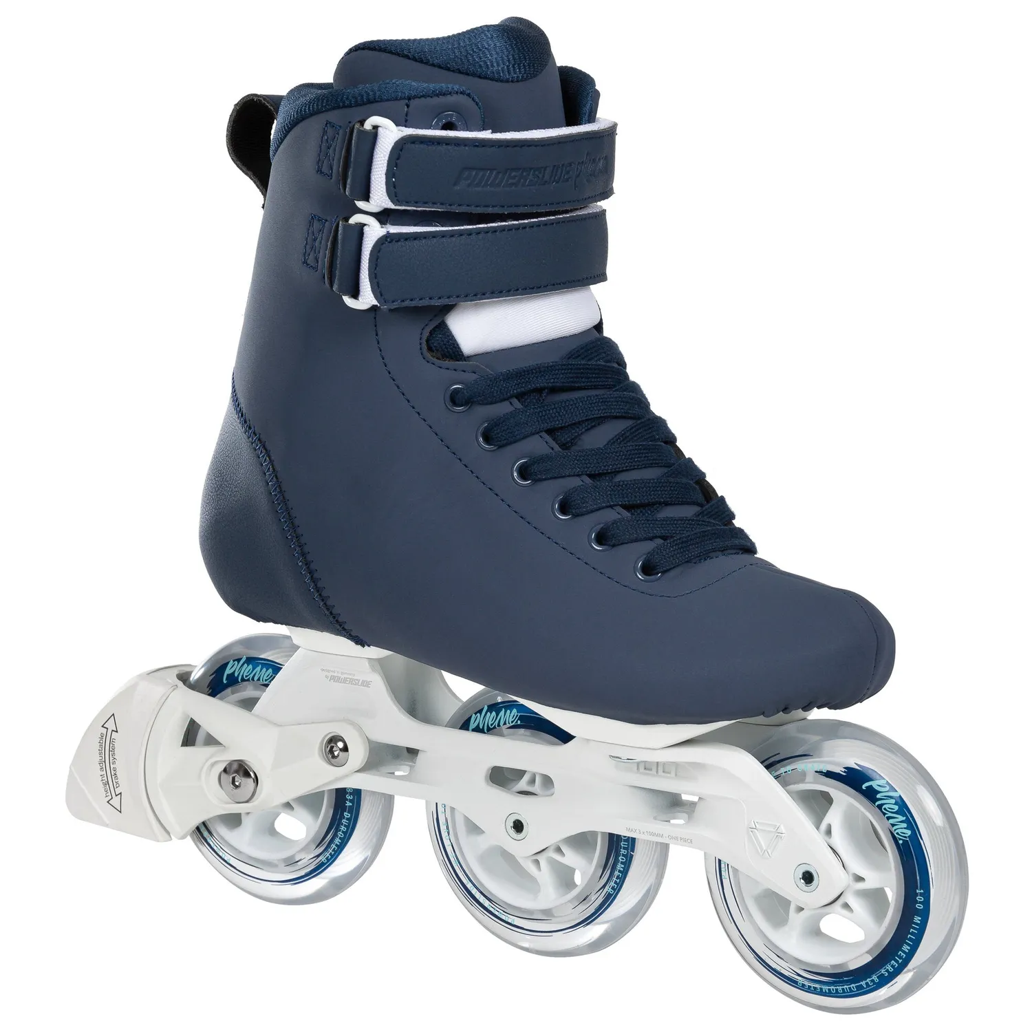 Powerslide Pheme Ocean 100 inliners blå 3x100
