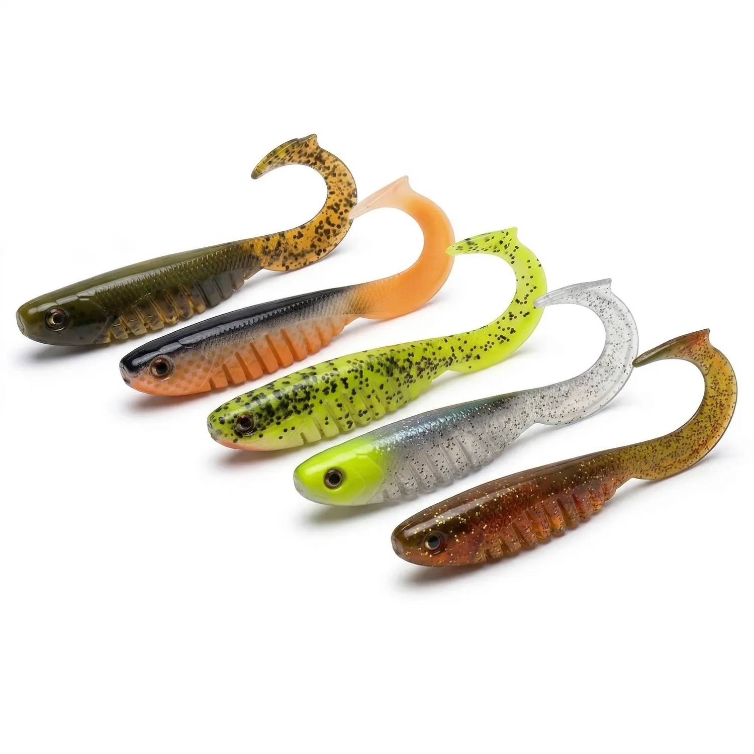 Headbanger BangerRibs 3-1/2 gummiagn 5-pak Lime Shad
