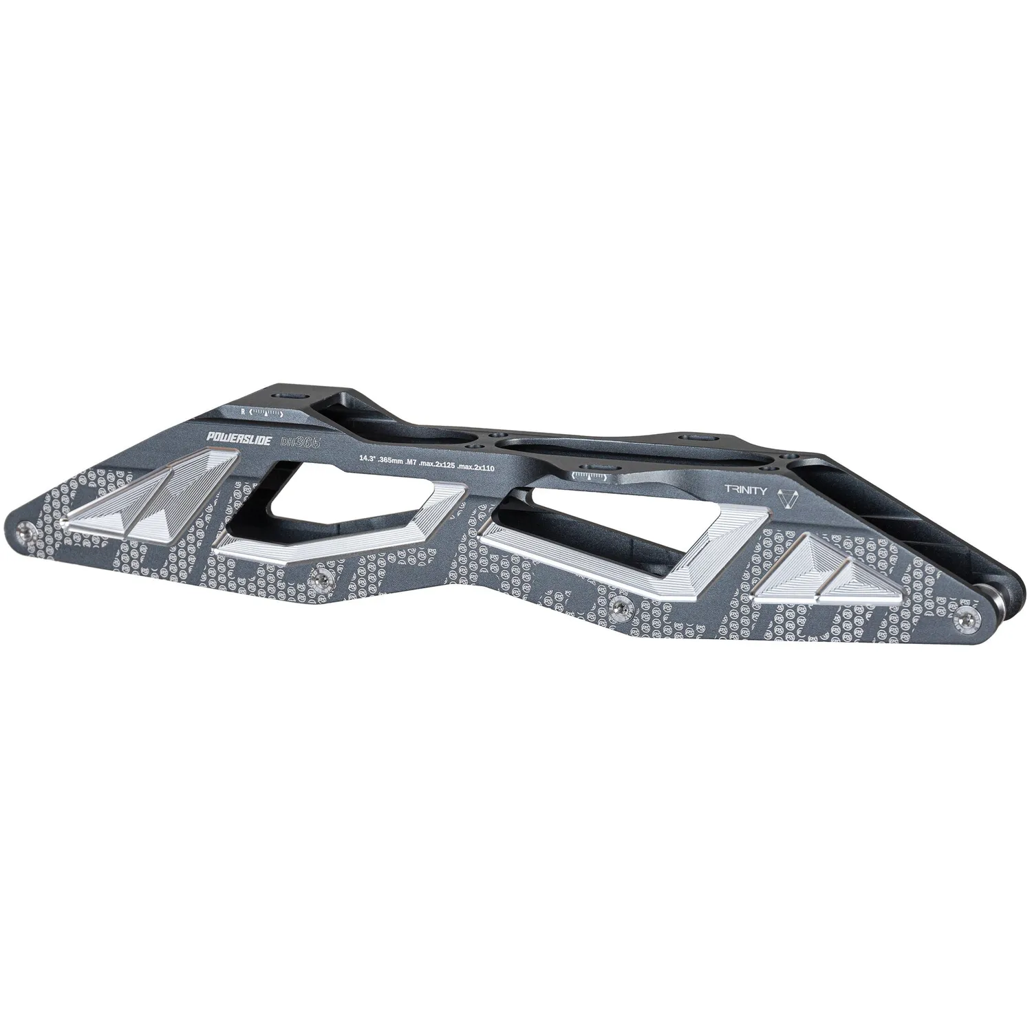 Powerslide DH365 downhill ramme TRI grå