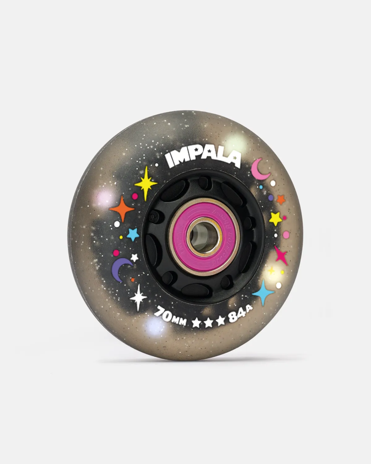 Impala Inline Light Up Wheels lysehjul sort 4-pak