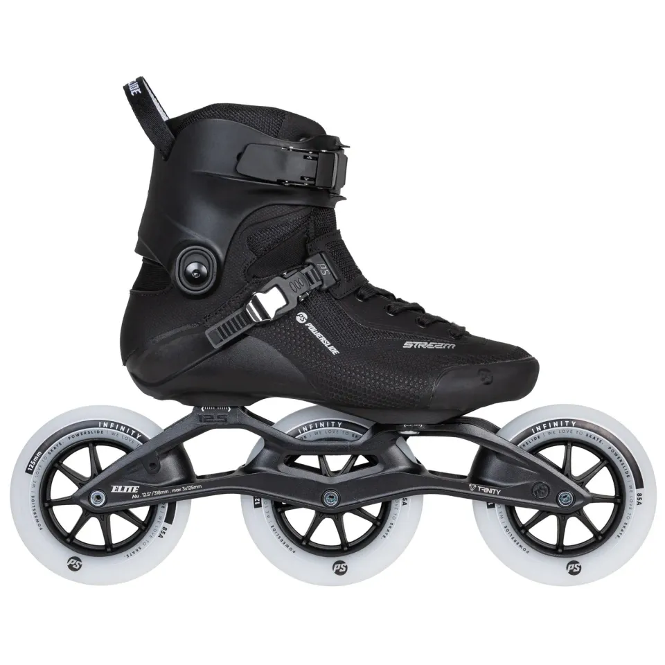 Powerslide Stream Classic 125 rulleskøjter sort 3x125mm marathon