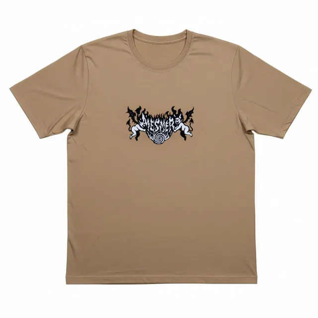 Mesmer Burn It T-shirt beige bomuld