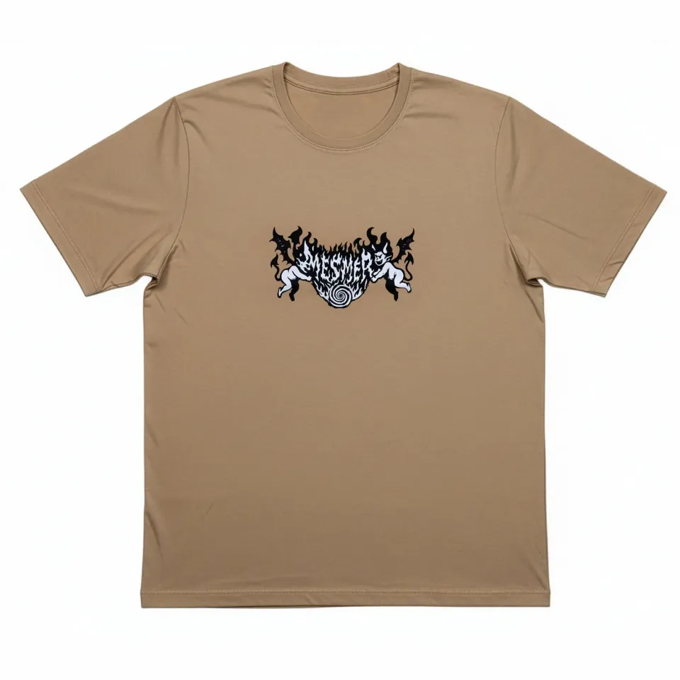 Mesmer Burn It T-shirt beige bomuld