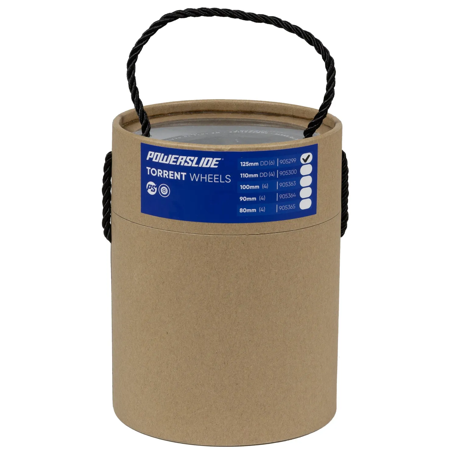 Powerslide Torrent hjul 110 mm 84A regn 4-pak sort