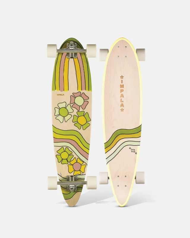 Impala Jupiter Birdy Floral longboard 37 tommer ahorn
