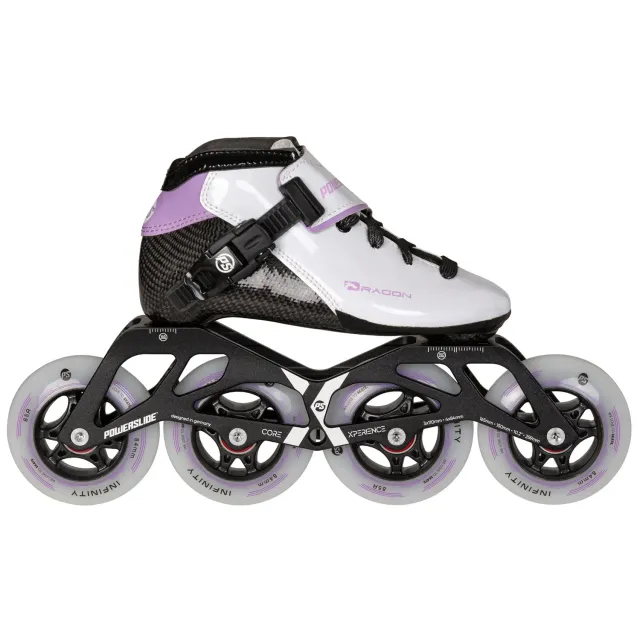 Powerslide Dragon White 84 speedskøjter børn hvid