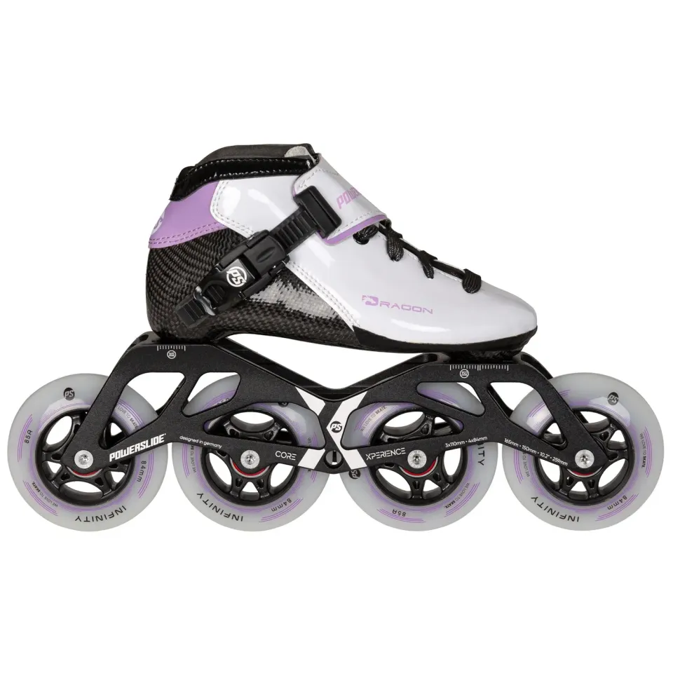 Powerslide Dragon White 84 speedskøjter børn hvid