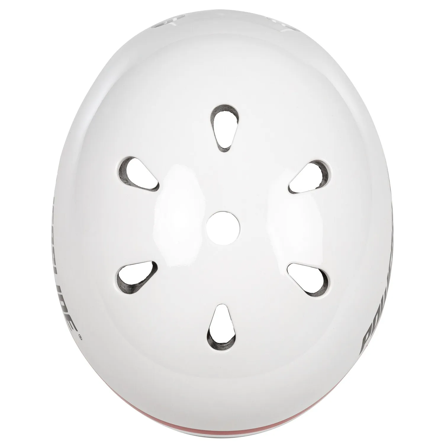 Powerslide Pro Urban Stripe hjelm hvid stribet