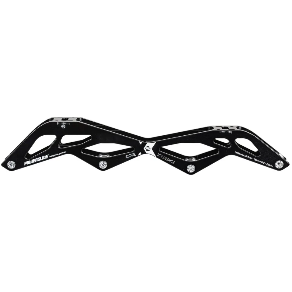 Powerslide Core X-perience 12.8" skinneramme 3x110 sort aluminium