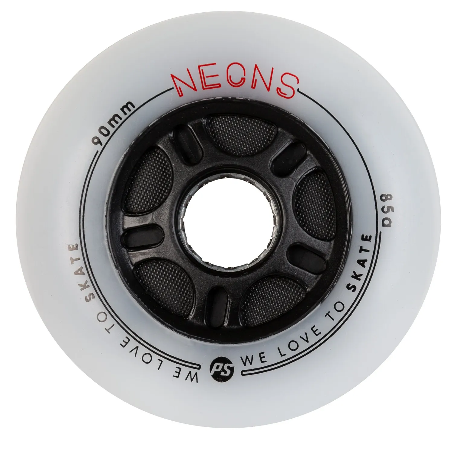 Powerslide Neons 90/85A LED-hjul rød 4-pak