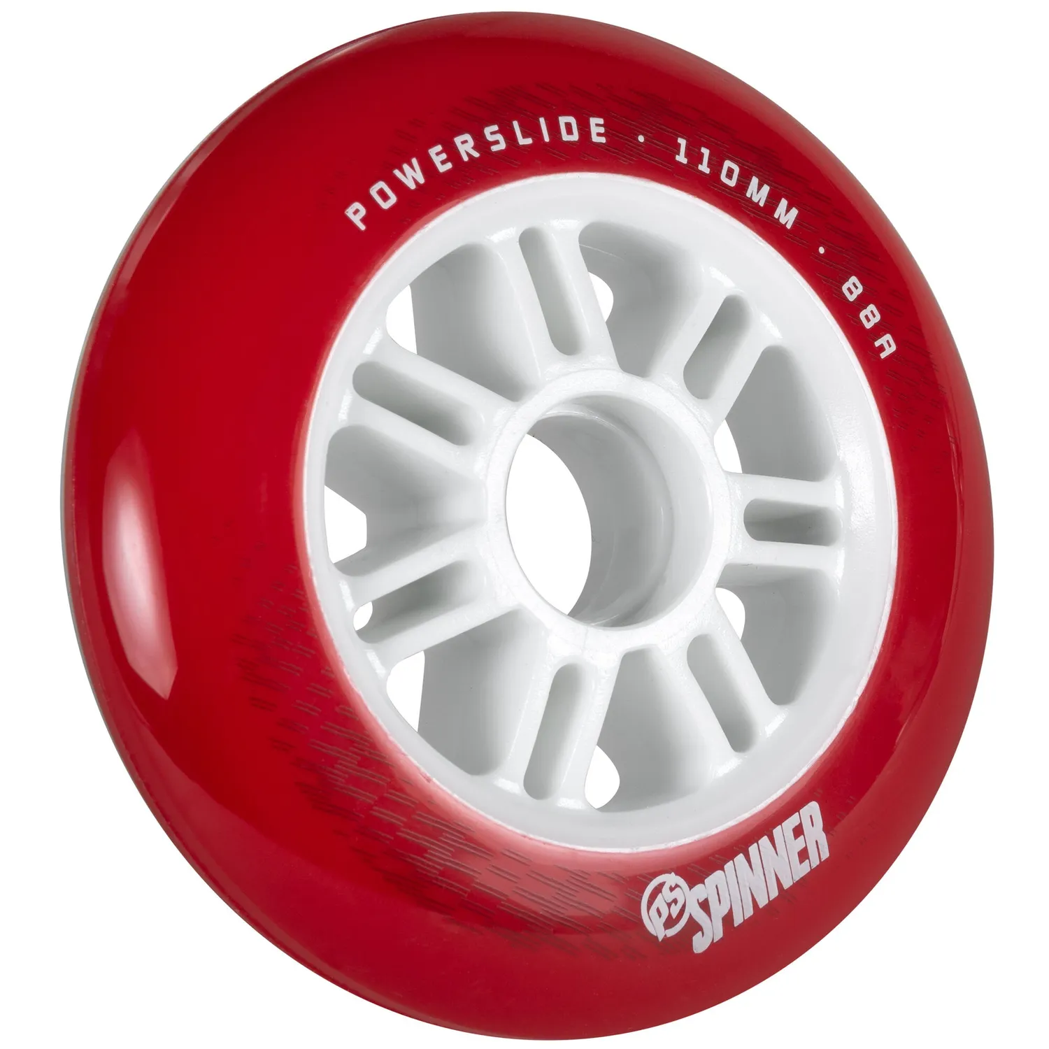 Powerslide Spinner 110 rulleskøjtehjul rød 3-pak 88A