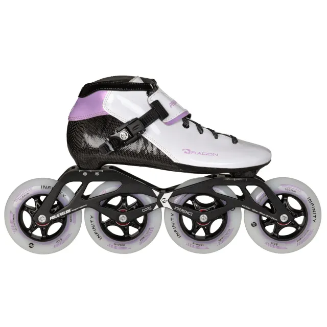 Powerslide Dragon 100 speedskøjter hvid 4x100 mm