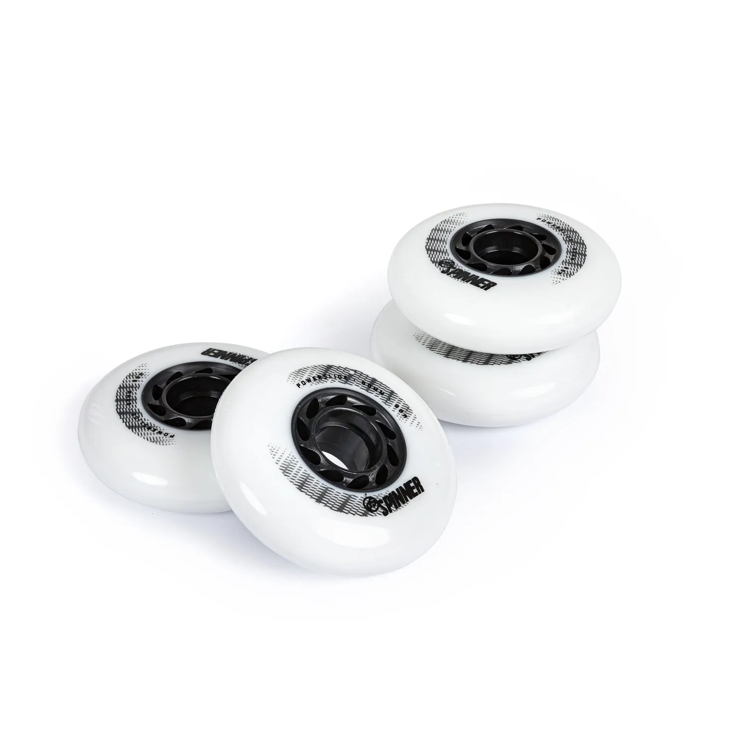 Powerslide Spinner 80/88A hjul hvid 4-pak urban