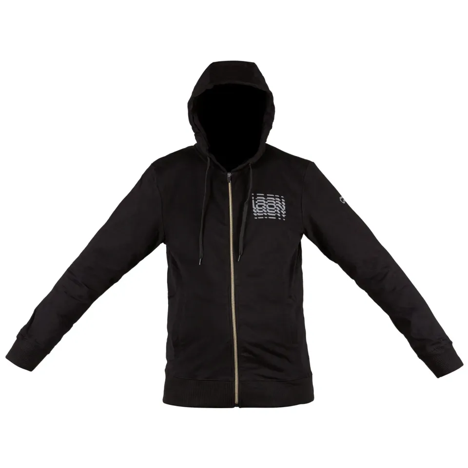 IQON Explore Zip Hooded Q hoodie M bomuld sort