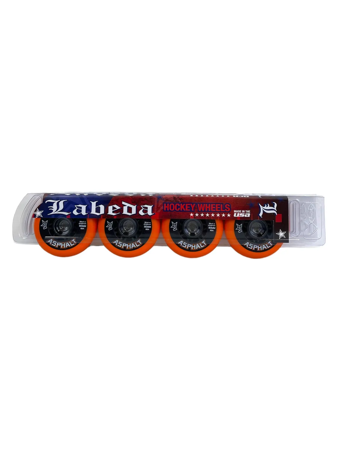 Labeda Asphalt 85A rullehockey hjul orange 4-pak