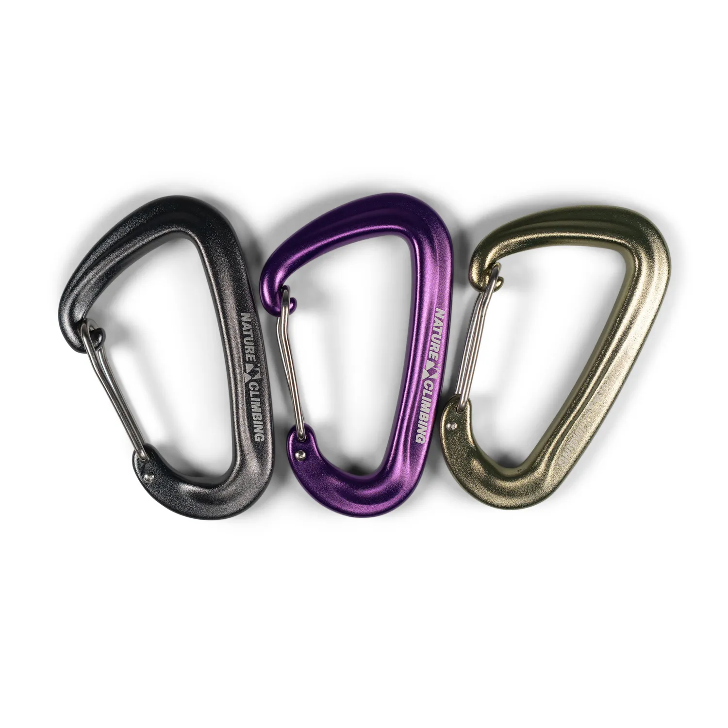 Nature Climbing Carabiner Wiregate karabin mosegrøn alu
