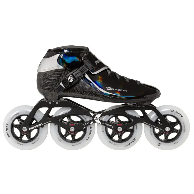 Powerslide Dragon Black 100 børnespeedskøjter 4x100 carbon