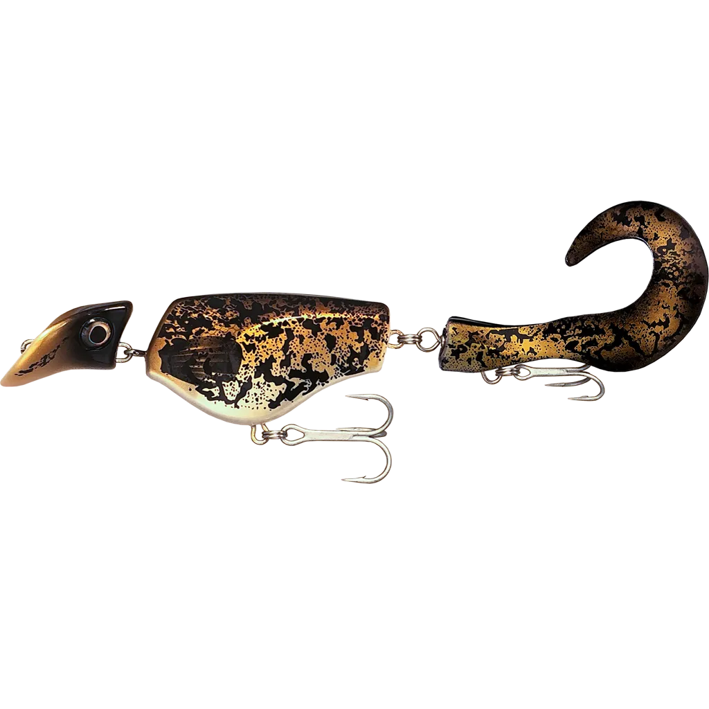 Headbanger Tail 9" wobler Floating Bone curly tail