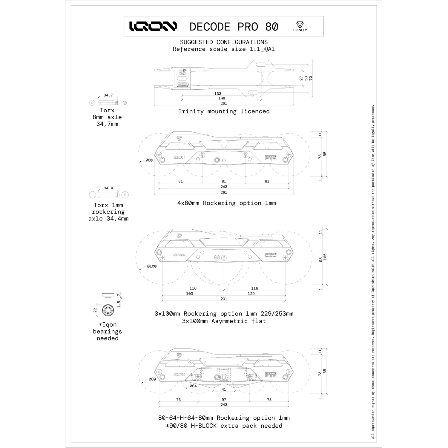 IQON TR Decode Pro 80 stel Bright til 4x80 og 3x100