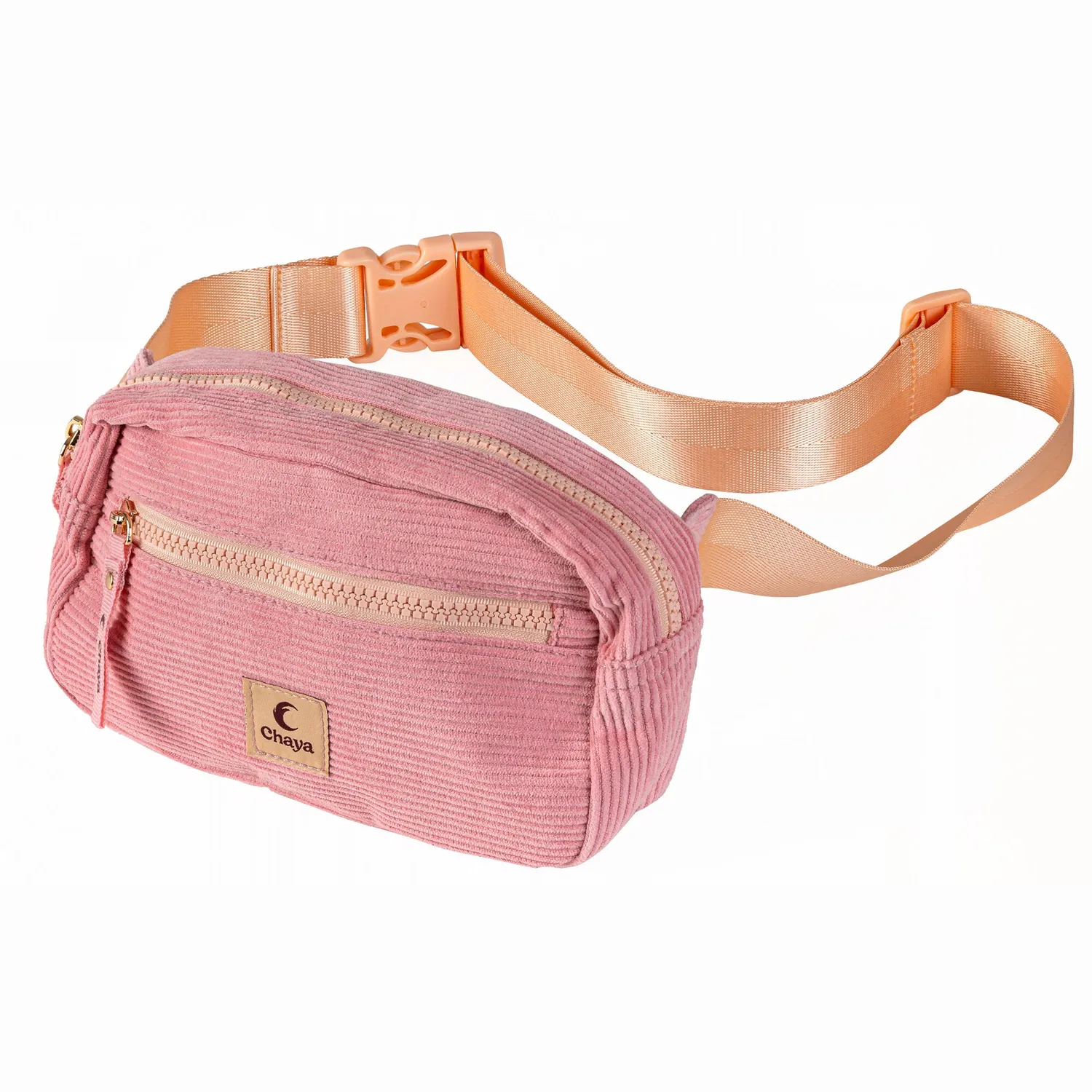 Chaya Fanny Bag bæltetaske pink fløjl RFID