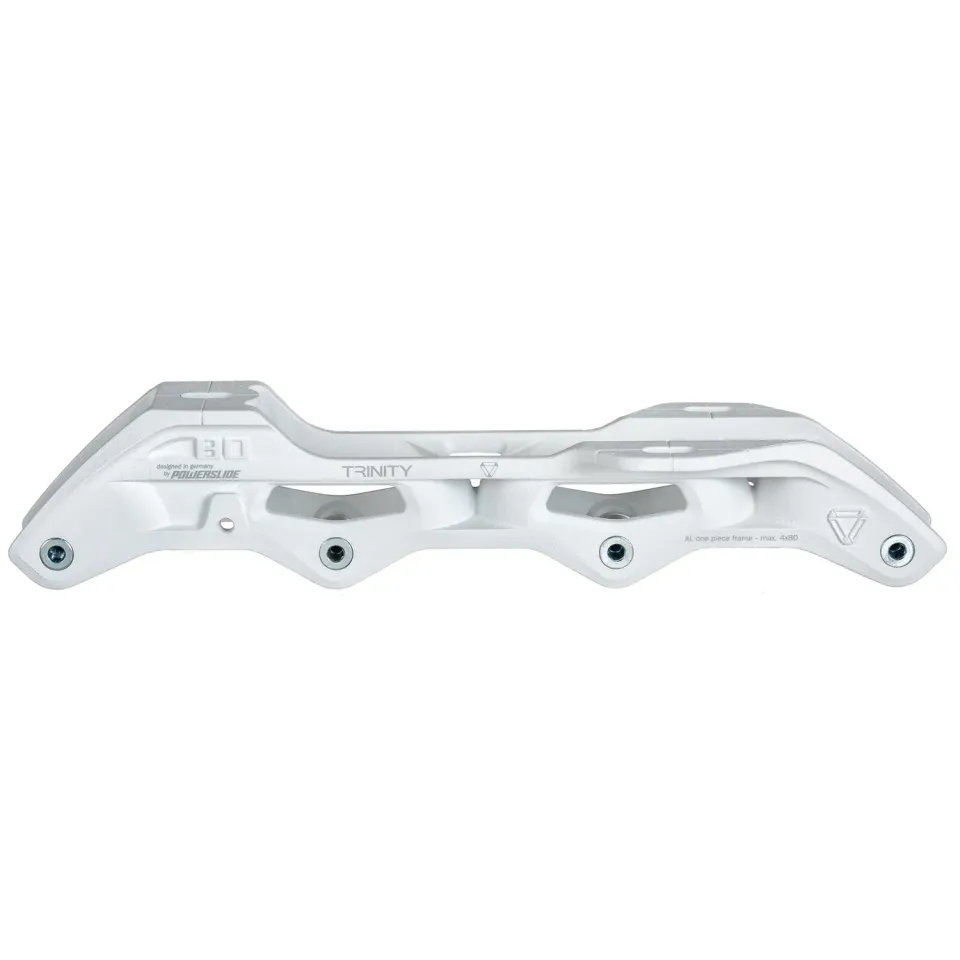 Powerslide Elite 243 4x80 Ramme hvid Trinity alu