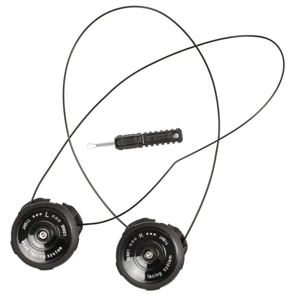 Powerslide Atop Accel spændesystem sort med 45 cm wire