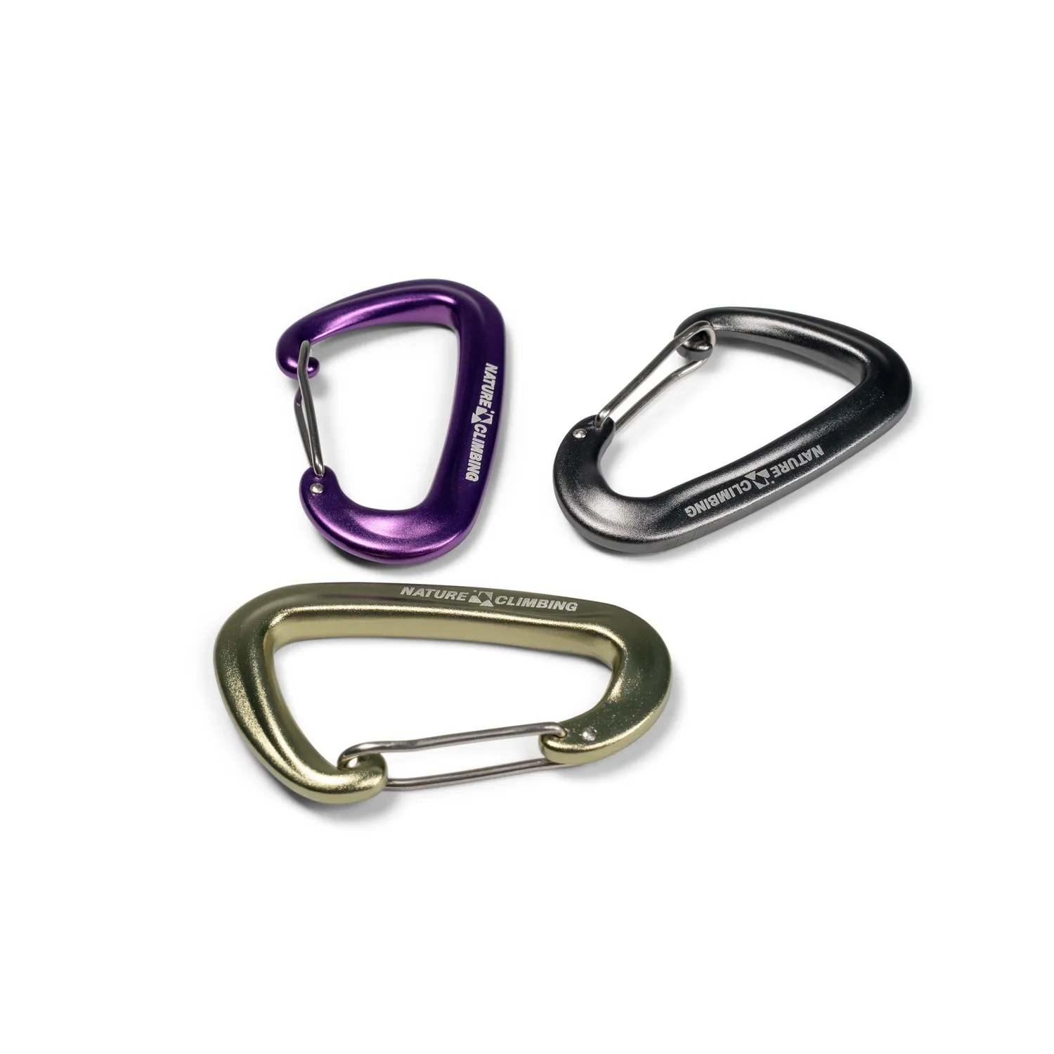 Nature Climbing Carabiner Wiregate karabin mosegrøn alu