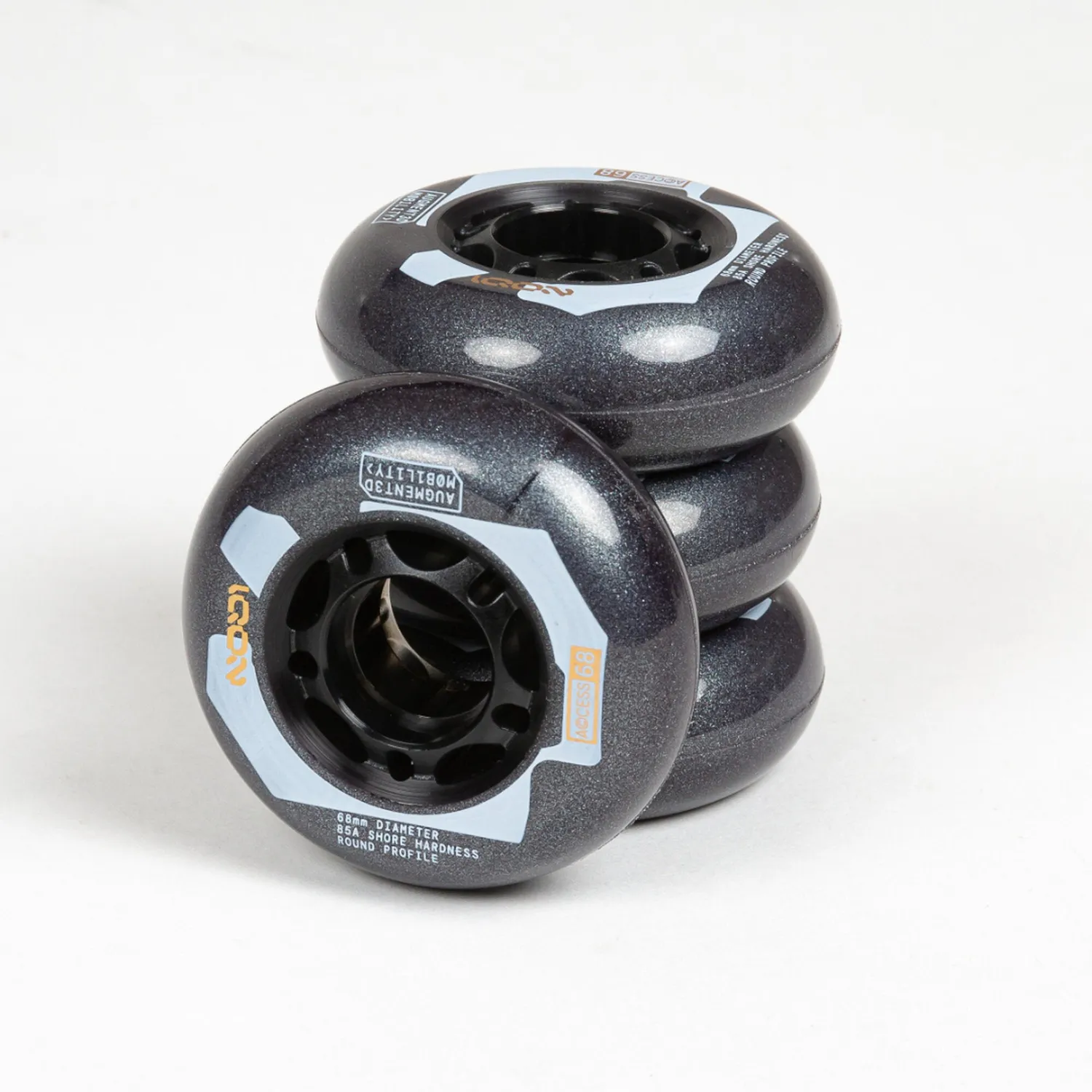 Iqon Access 68 hjul dark grey 4-pak 68mm