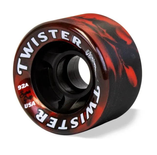 Sure-Grip Twister hjul blå/hvid 62mm