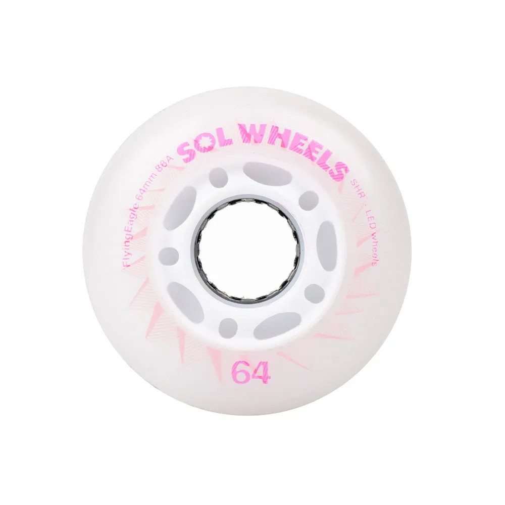 Flying Eagle Sol LED hjul multicolor 80mm 4-pak 88A