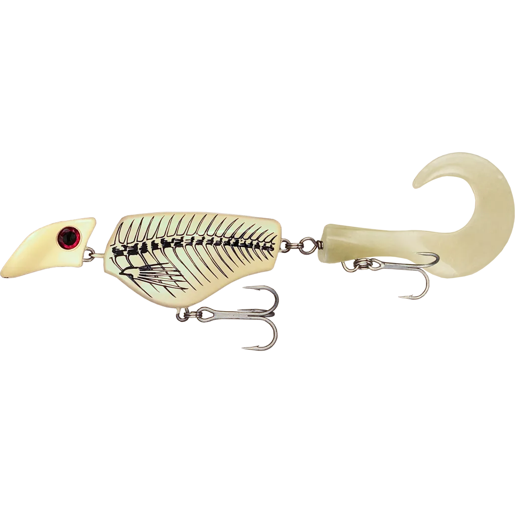 Headbanger Tail 9" wobler Floating Bone curly tail
