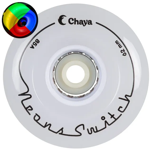 Chaya Neons Switch LED quad-hjul 4-pak hvid 62mm