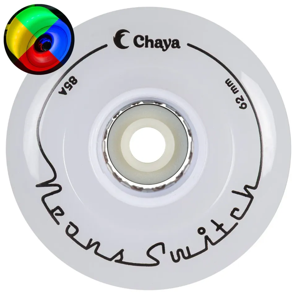 Chaya Neons Switch LED quad-hjul 4-pak hvid 62mm