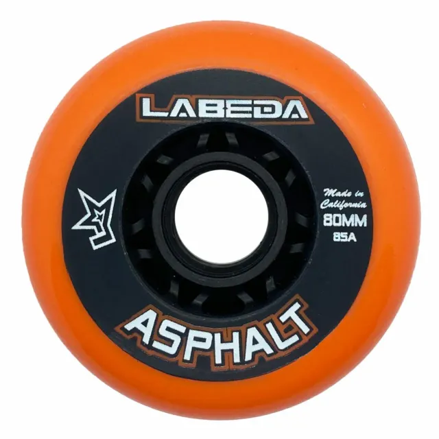Labeda Asphalt 85A rullehockey hjul orange 4-pak