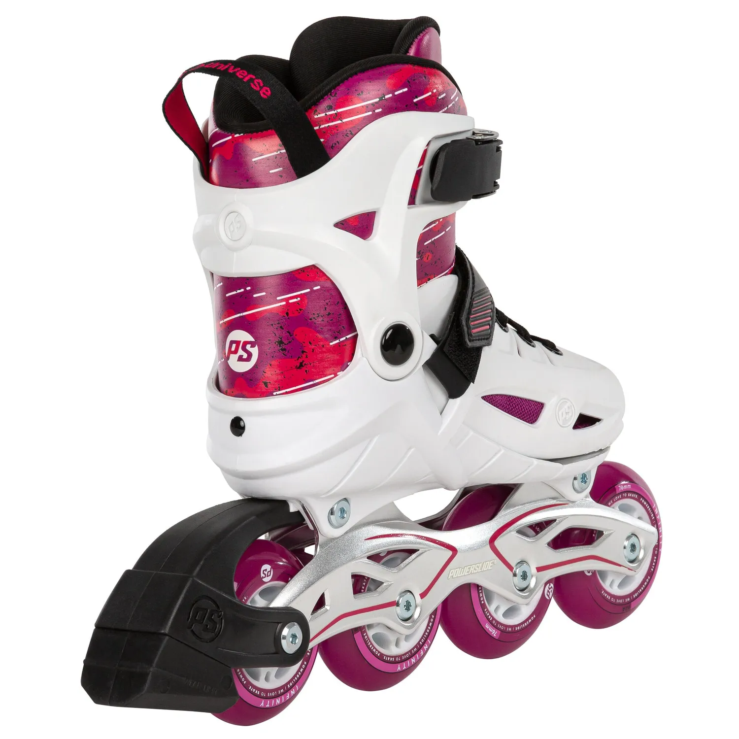 Powerslide Phuzion Universe 4W Pink rulleskøjter 29-32 EU børn
