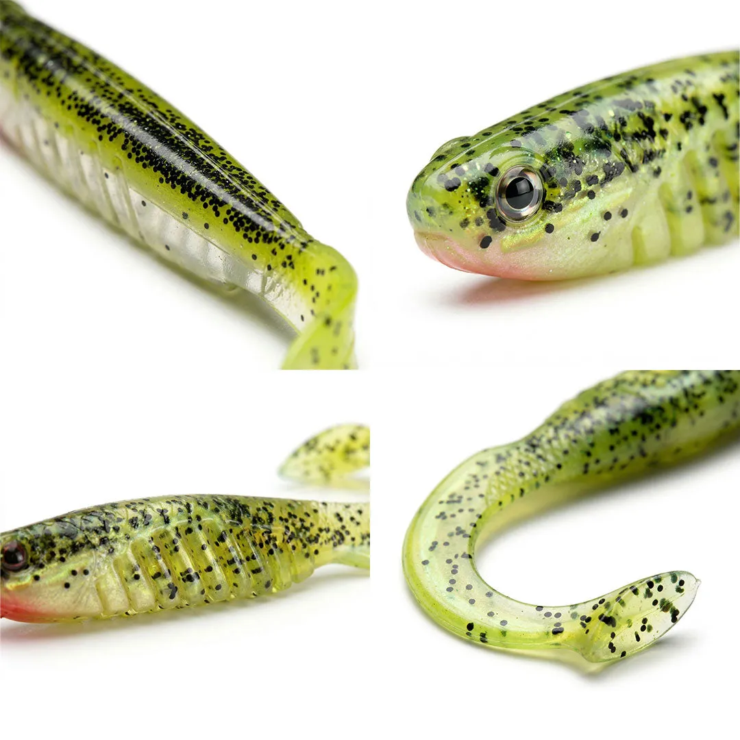 Headbanger BangerRibs V2 gummiagn 2-3/4" Lime Shad 5-pak