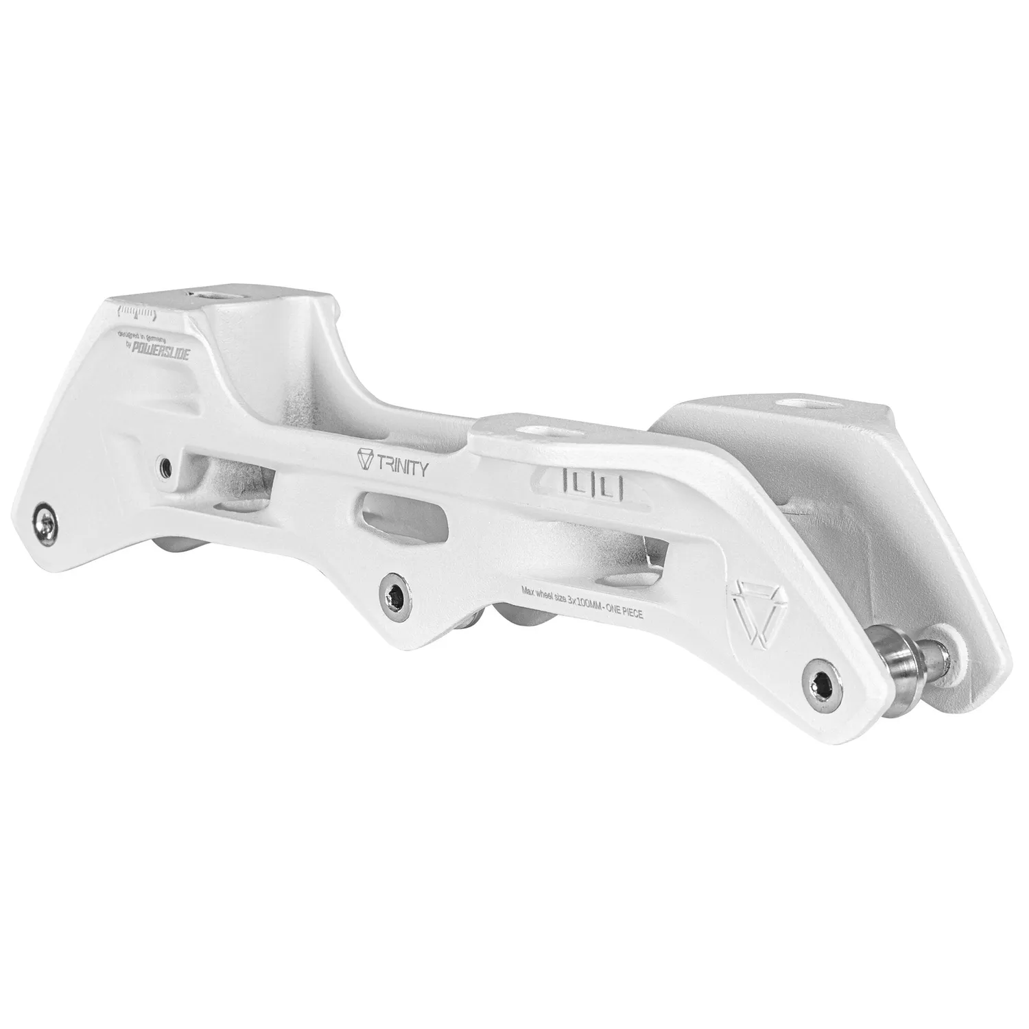 Powerslide Elite 231 ramme hvid 3x100 Trinity