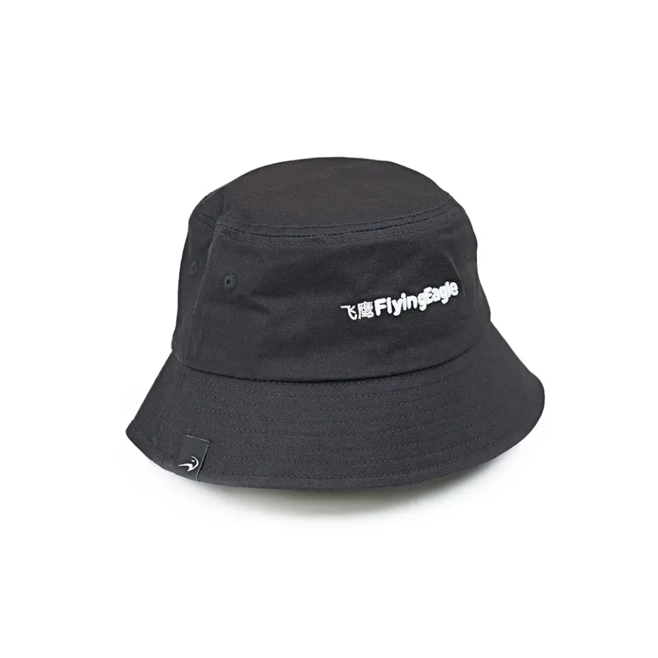 Flying Eagle Bucket Hat bøllehat sort bomuld