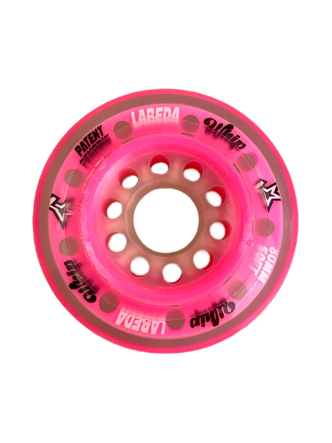 Labeda Whip Soft rullehockeyhjul 80mm pink uden spacere