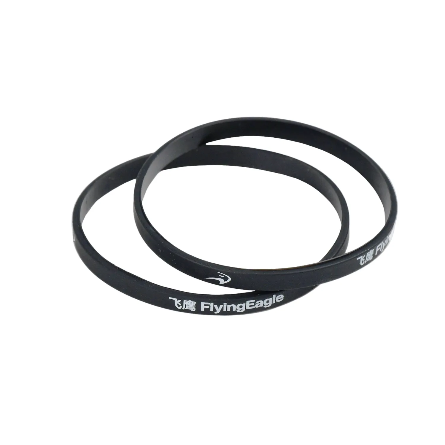 Flying Eagle Thin Bracelet armbånd sort silikone