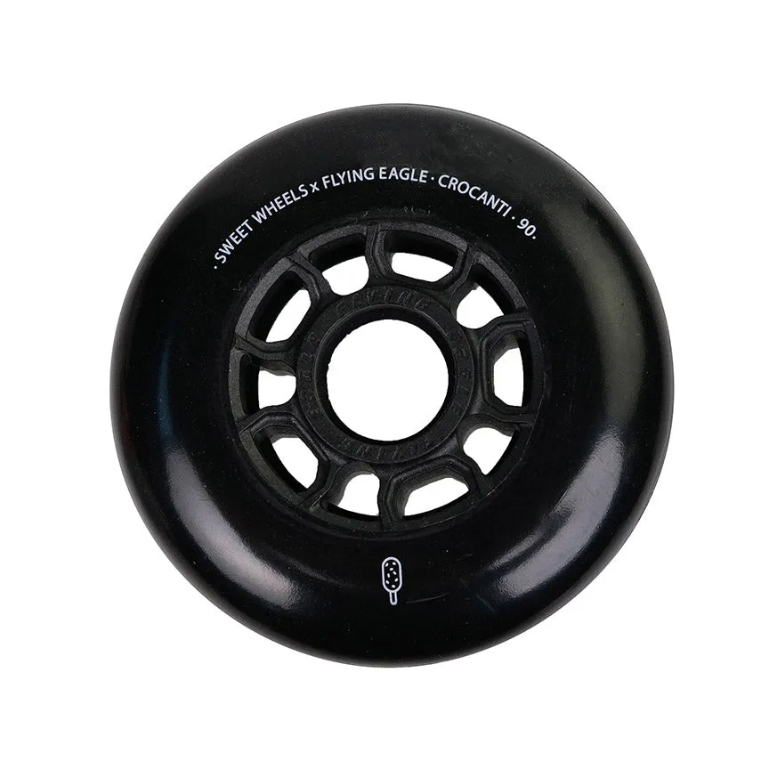 Flying Eagle Crocanti hjul 80mm 4-pak sort hård