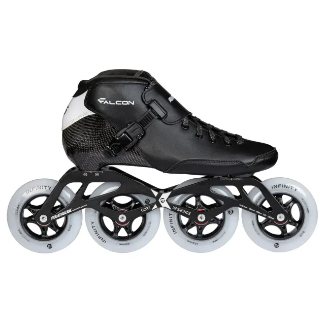 Powerslide Falcon Black speedrulleskøjter 4x100