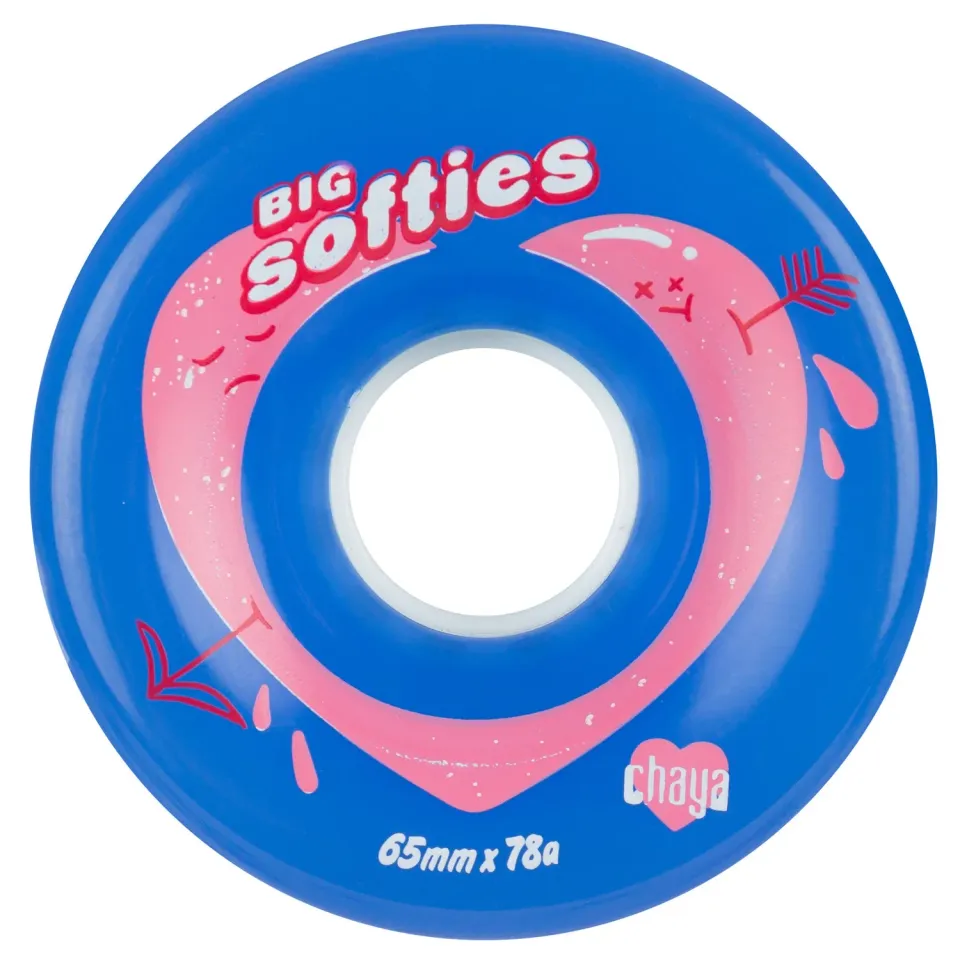 Chaya Big Softies Clear Blue hjul 4-pak 78A