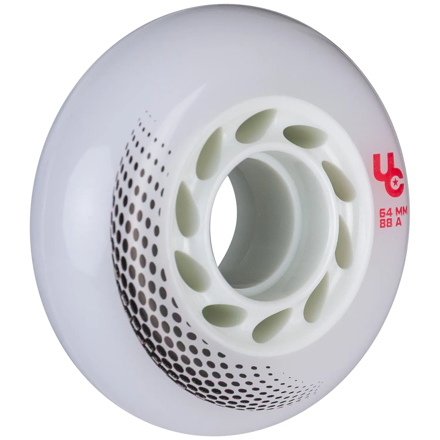 Undercover Vortex 64mm/88A rulleskøjtehjul 4-pak hvid
