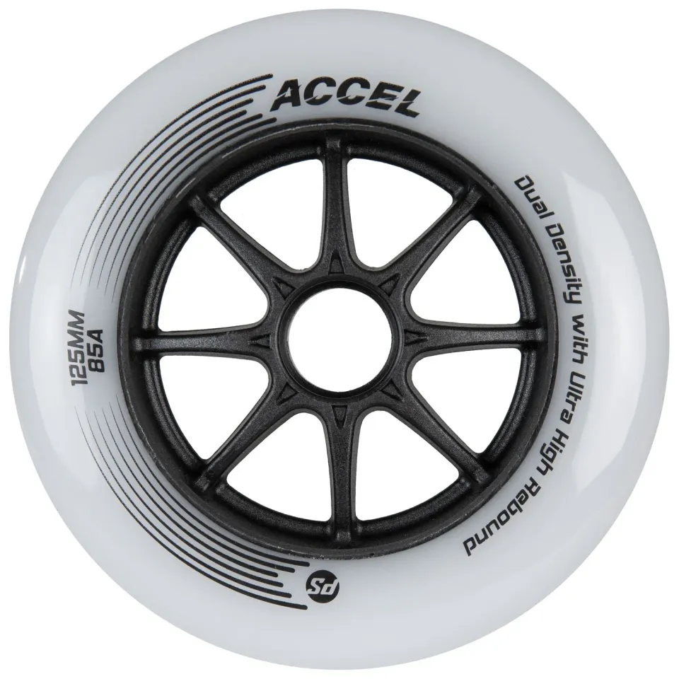 Powerslide Accel 125mm 85A hjul 6-pak race