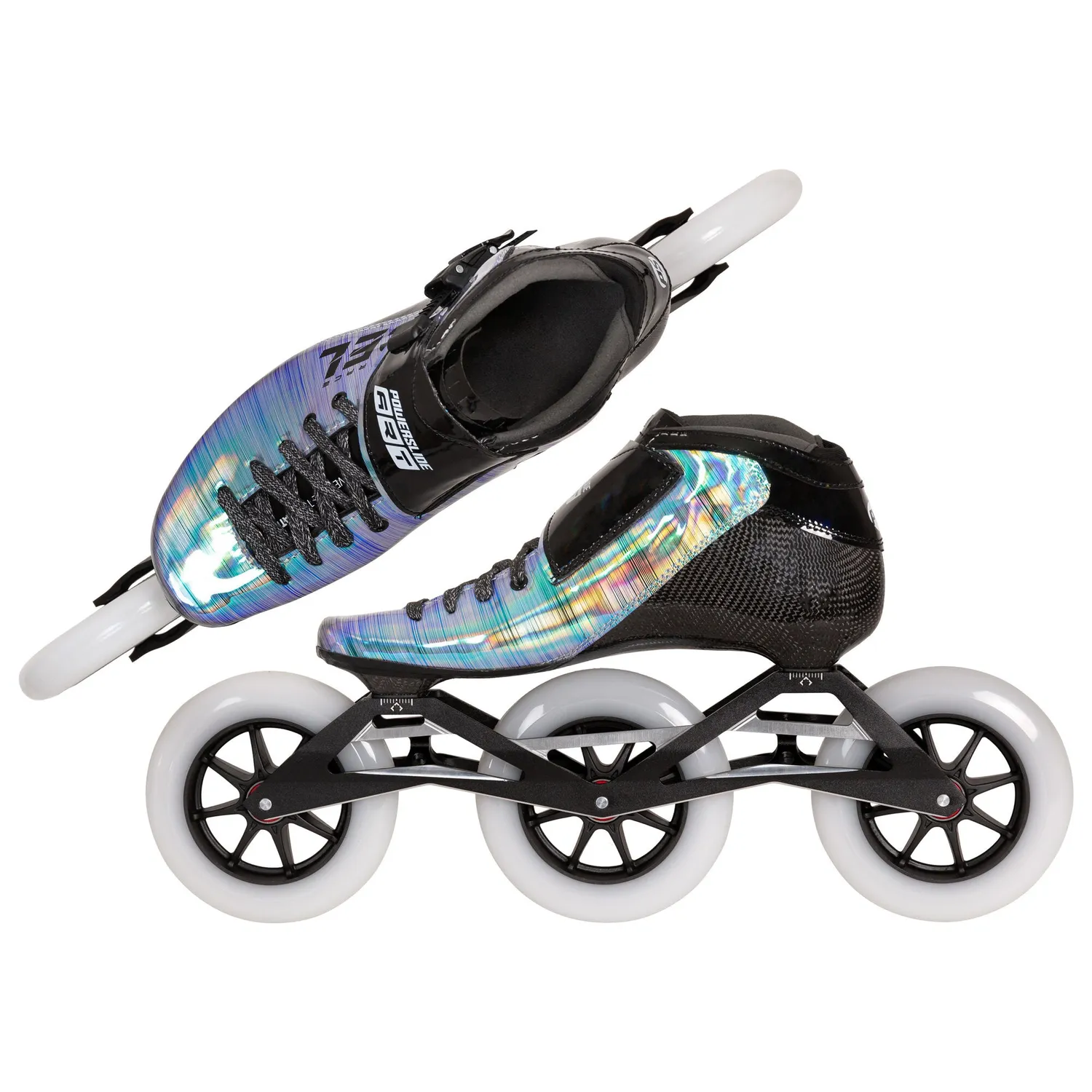 Powerslide Accel Race Reflective 125 rulleskøjter sort