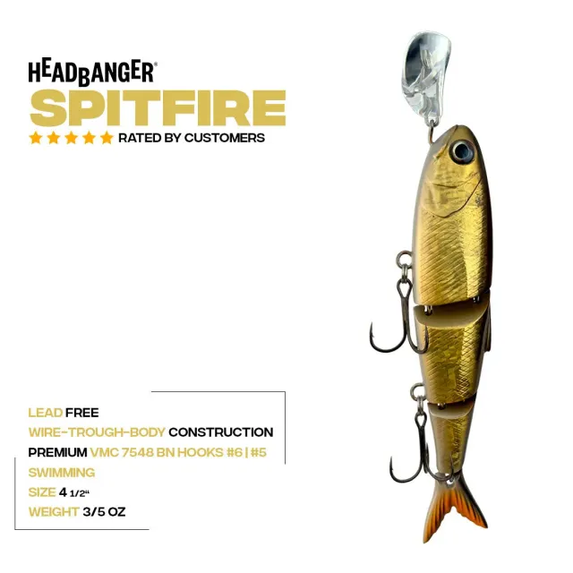Headbanger Spitfire 4-1/2 topwater 11 cm